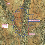 Horrigans Well 300yd-270m limit marked up - Photo Kevin Coate (Date unknown) Horrigans Well