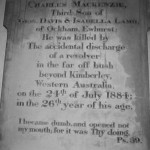 Kimberley area Church, (LAMB, Charles MacKenzie) Memorial - Photo per Kevin Coate (Date unknown) Kimberley area Church